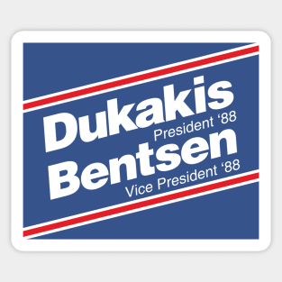 Dukakis Bentsen 88 Presidential Campaign vintage 1988 president democrat Sticker
